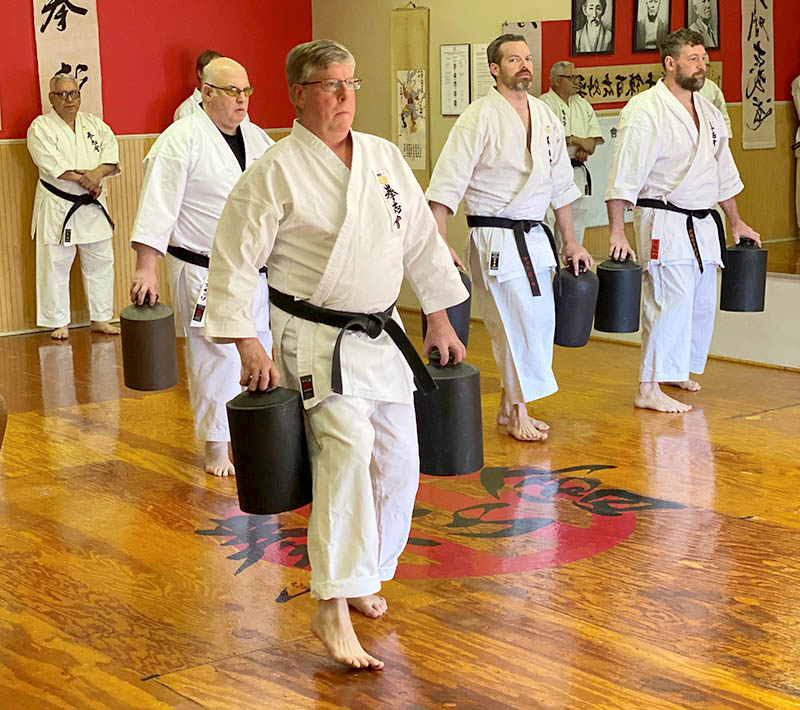 Adult karate class
